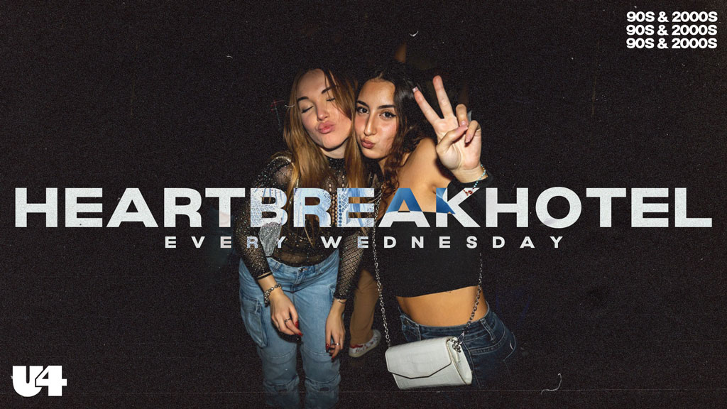 HEARTBREAK HOTEL am 21. February 2024 @ U4. HEARTBREAK HOTEL am 21. February 2024 @ U4.