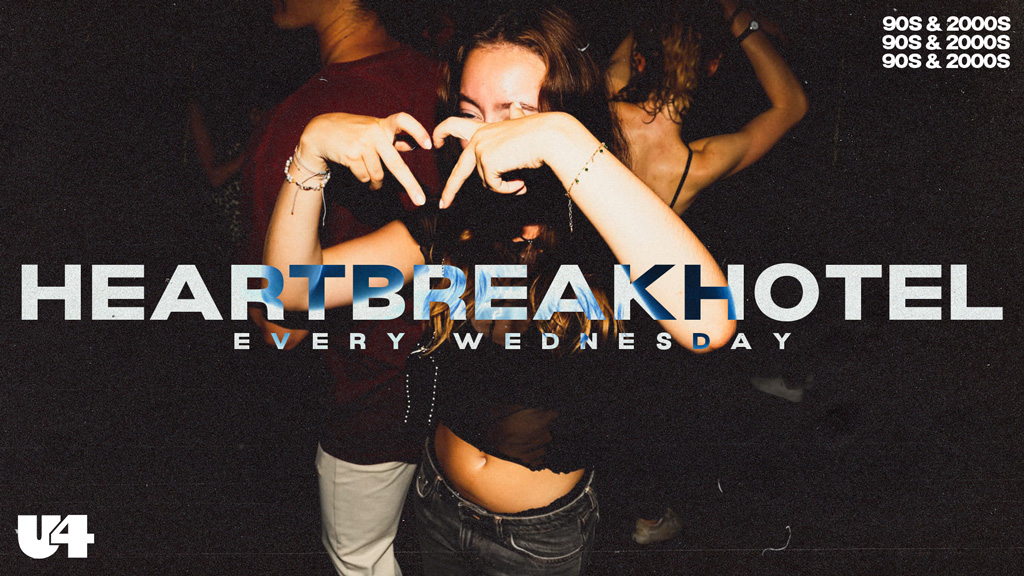HEARTBREAK HOTEL am 24. January 2024 @ U4. HEARTBREAK HOTEL am 24. January 2024 @ U4.