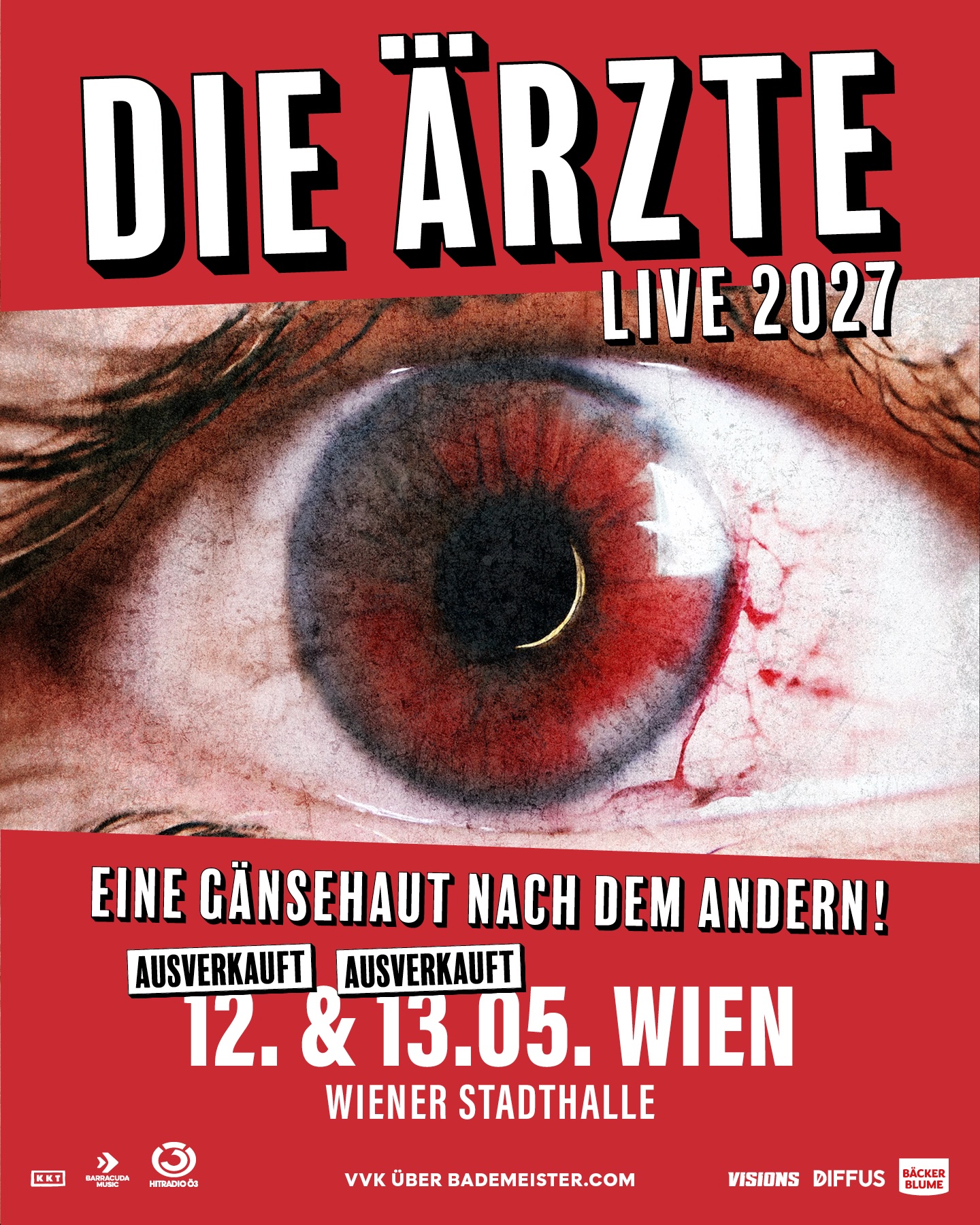Die Ärzte am 12. May 2027 @ Wiener Stadthalle.