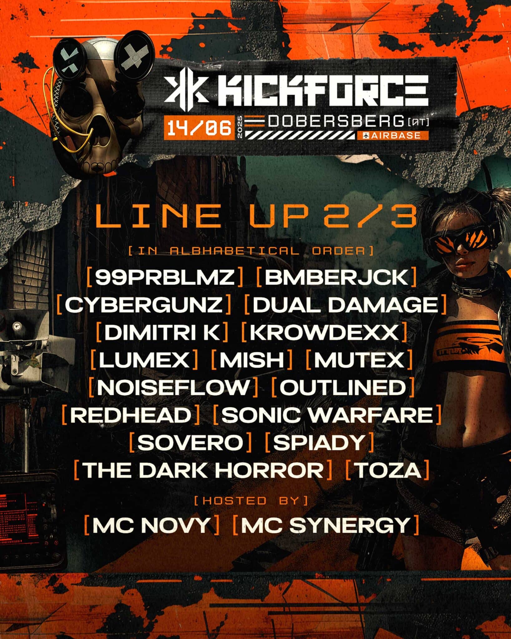 KICKFORCE FESTIVAL 2025 am 14. June 2025 @ Airbase Dobersberg.