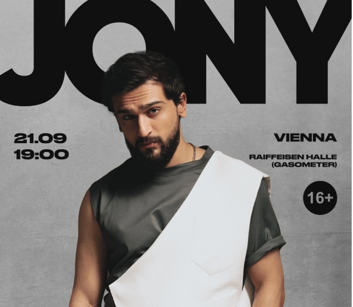 JONY am 21. September 2026 @ Raiffeisen Halle im Gasometer.