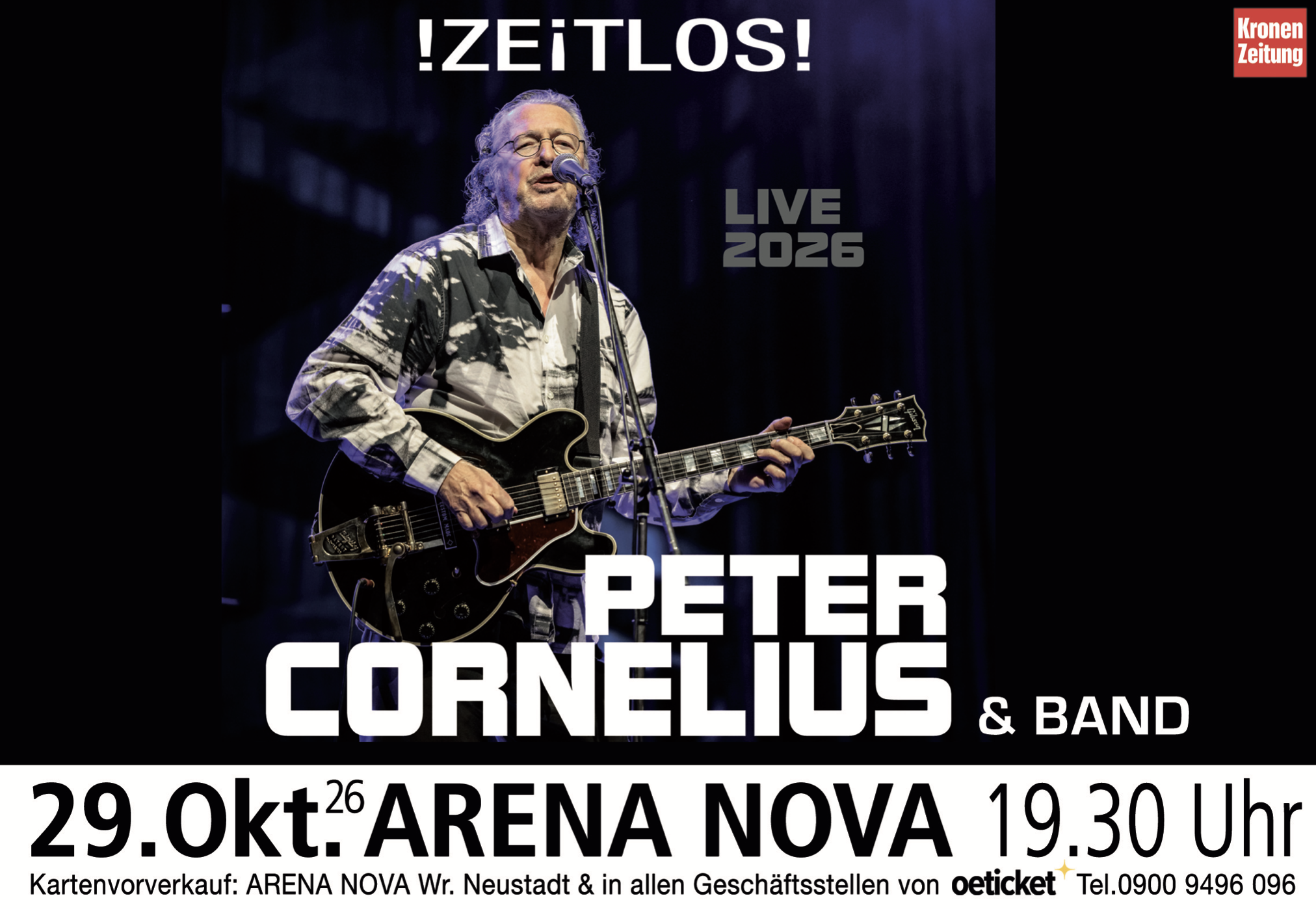 Peter Cornelius am 29. October 2026 @ Arena Nova.