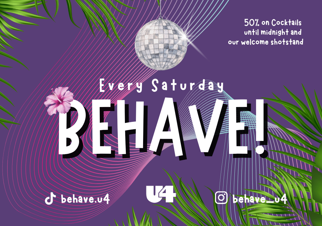 BEHAVE! am 25. July 2026 @ U4 Vienna.