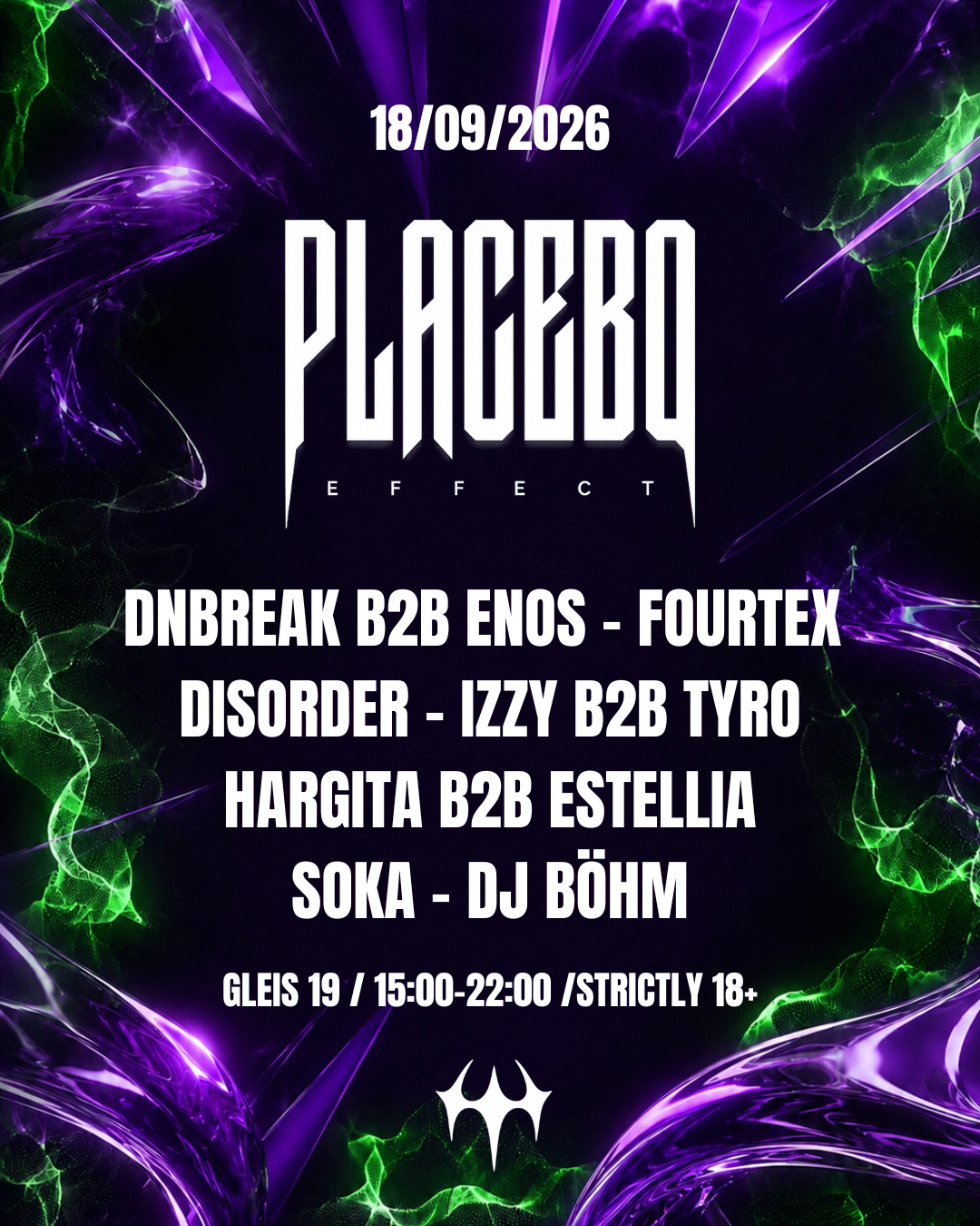 PLACEBO EFFECT am 18. September 2026 @ Gleis 19.