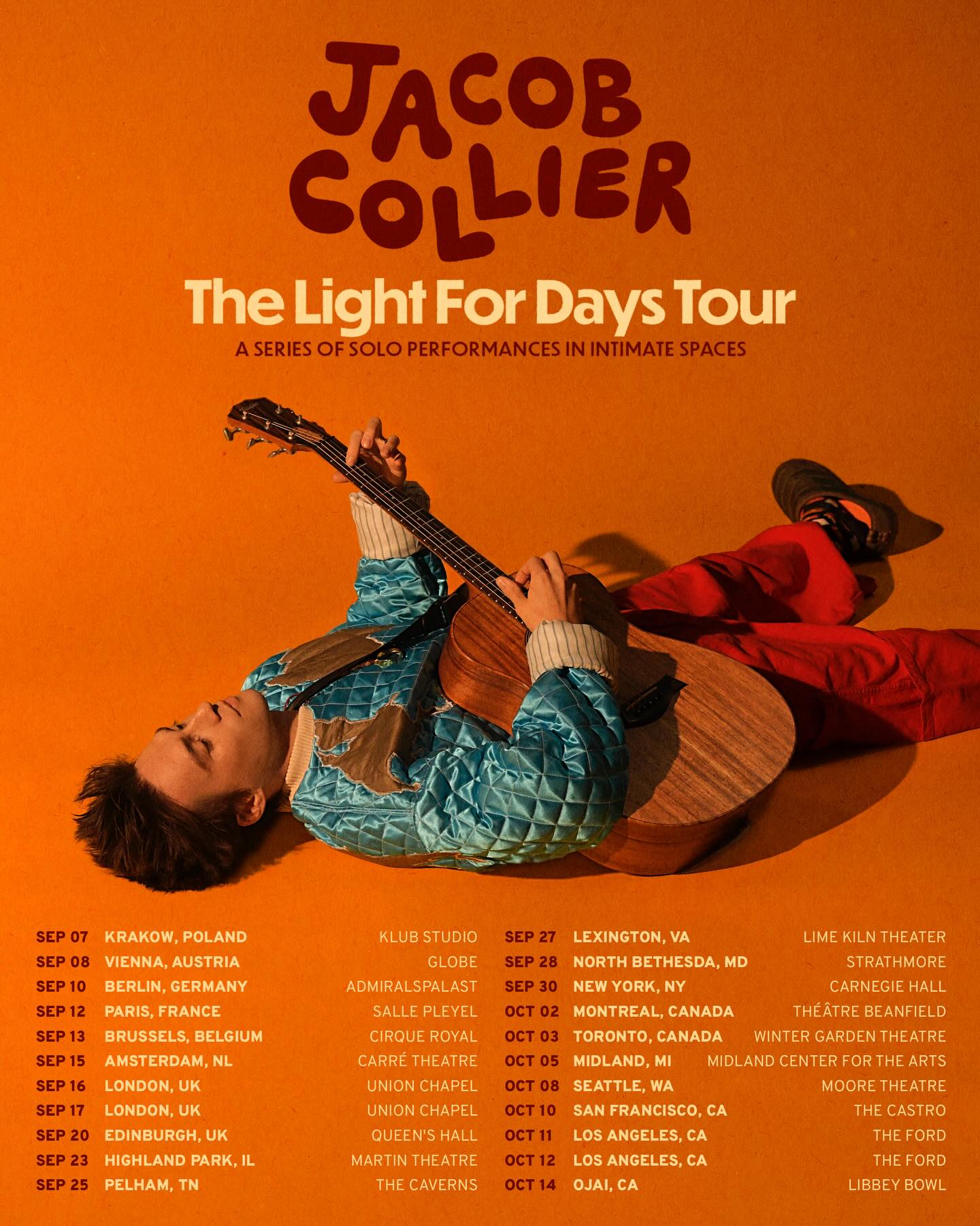 Jacob Collier am 8. September 2026 @ Globe Wien.