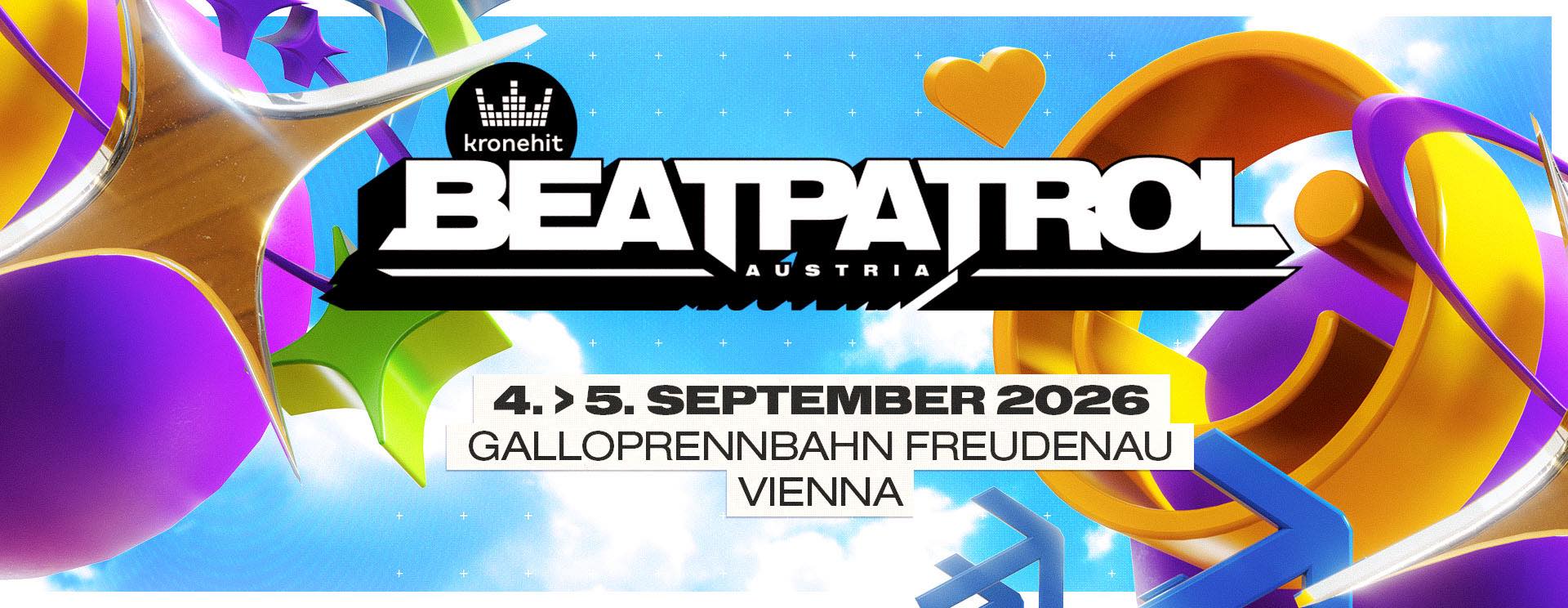 BEATPATROL AUSTRIA 2026 am 4. September 2026 @ Galopprennbahn Freudenau.