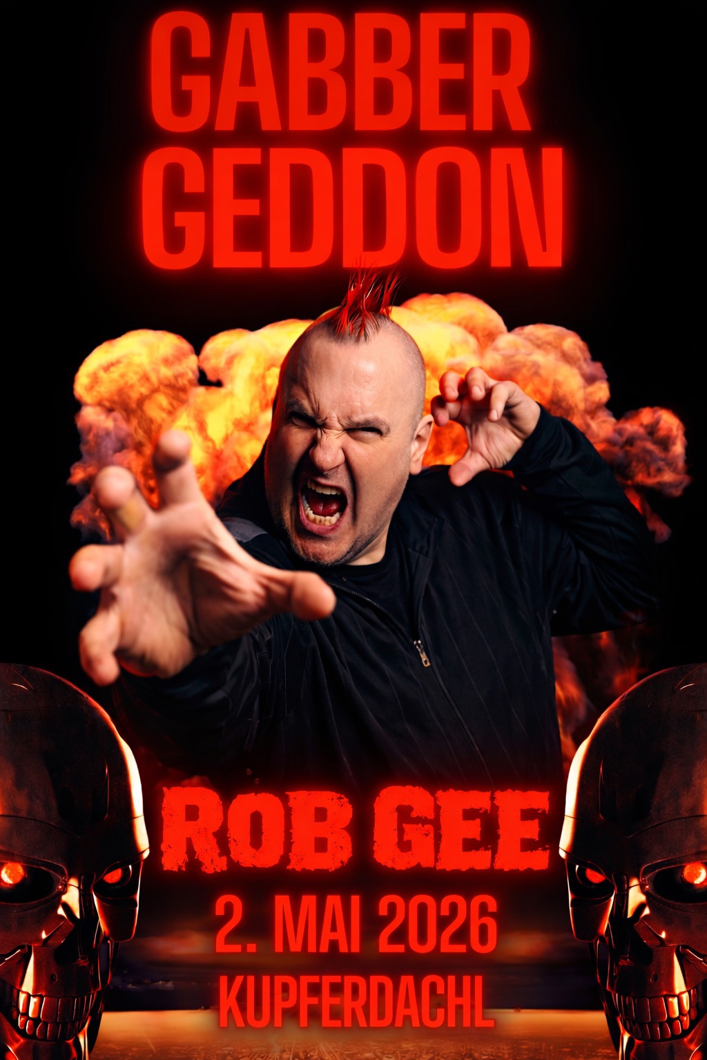 GABBER GEDDON feat. ROB GEE (USA) am 2. May 2026 @ Kupferdachl.