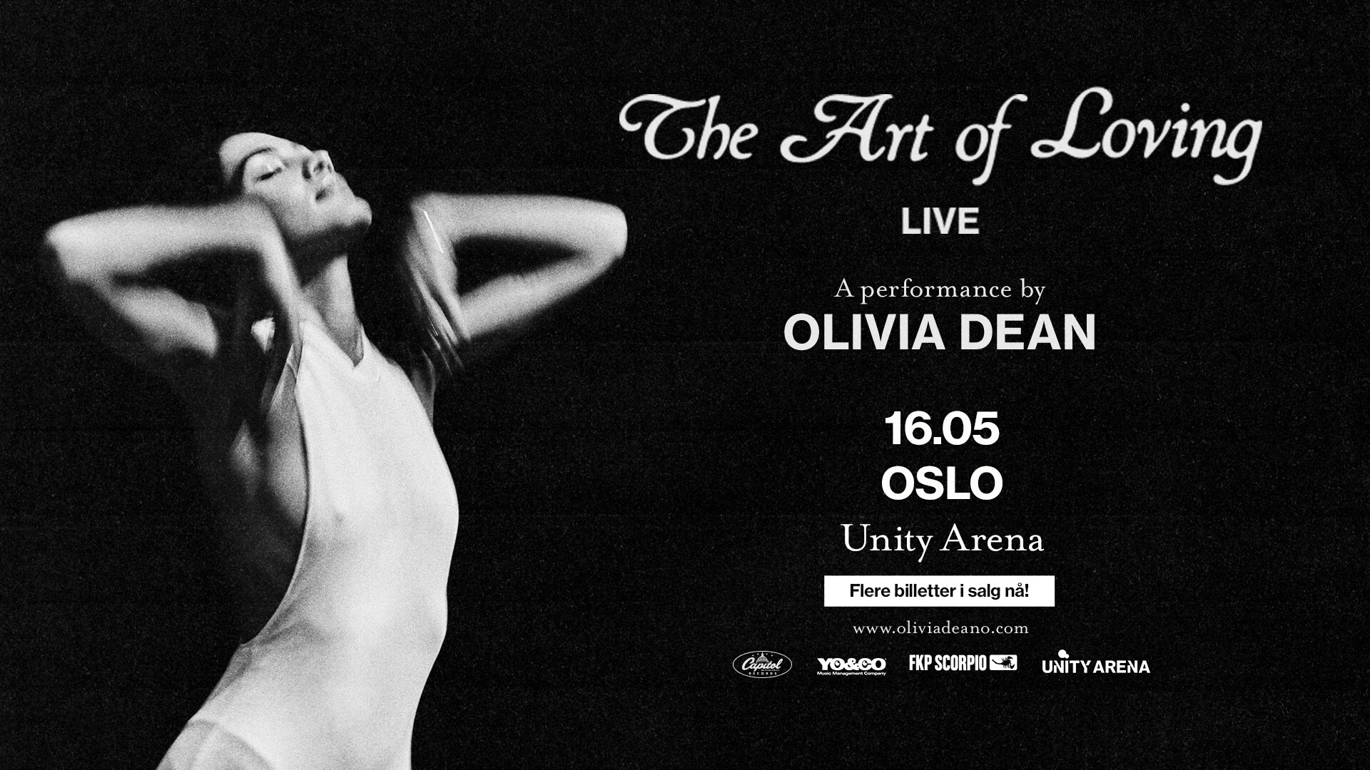 Olivia Dean am 16. May 2026 @ Unity Arena Oslo.
