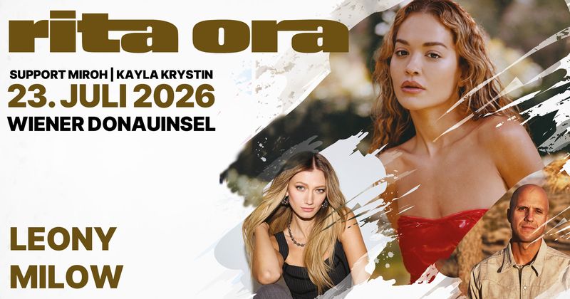 RITA ORA am 23. July 2026 @ Donauinsel.
