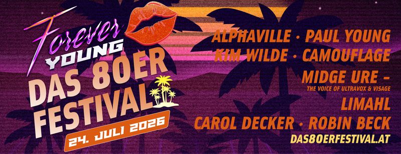 FOREVER YOUNG 2026 am 24. July 2026 @ Donauinsel.