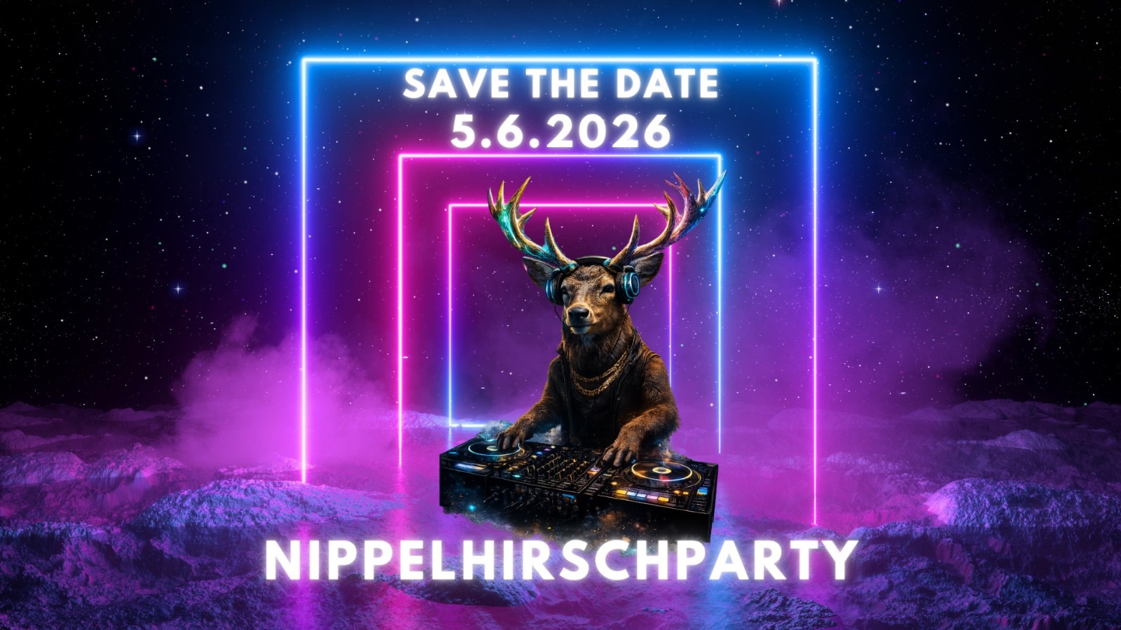 Nippelhirschparty 2026 am 5. June 2026 @ Leo's Halle.