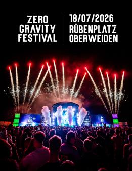 Zero Gravity Festival 2026 am 18. July 2026 @ Rübenplatz Oberweiden.