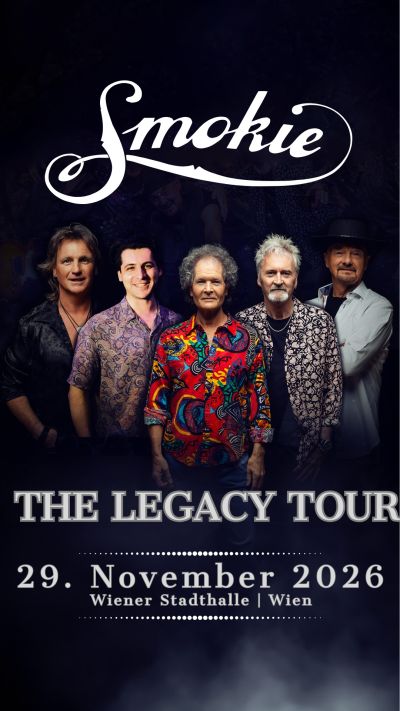 Smokie am 29. November 2026 @ Wiener Stadthalle - Halle F.