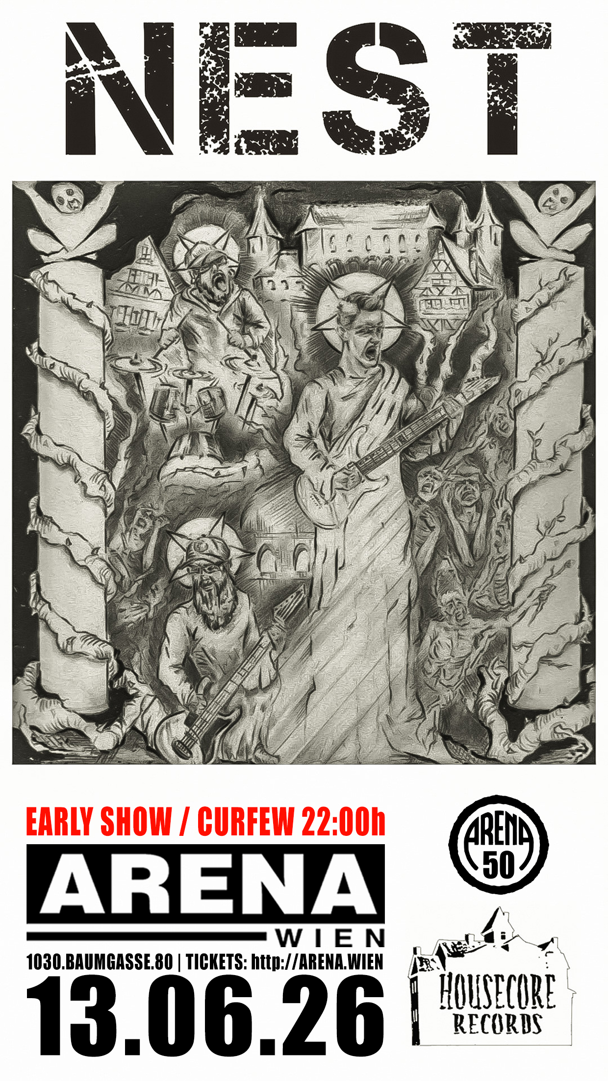 NEST am 13. June 2026 @ Arena Wien.