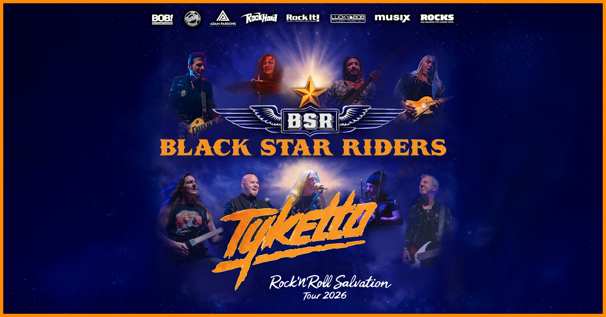 Black Star Riders + Tyketto am 7. October 2026 @ SiMM City.