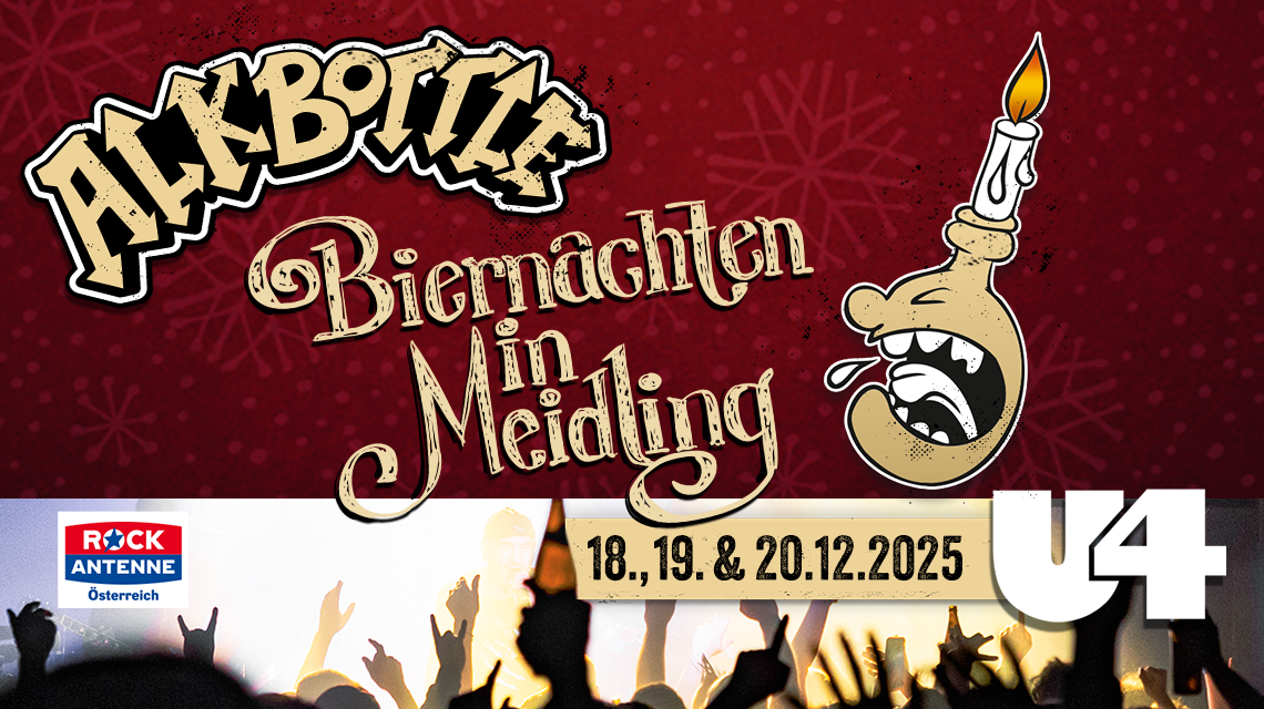 Alkbottle am 21. December 2025 @ U4. Alkbottle am 21. December 2025 @ U4.