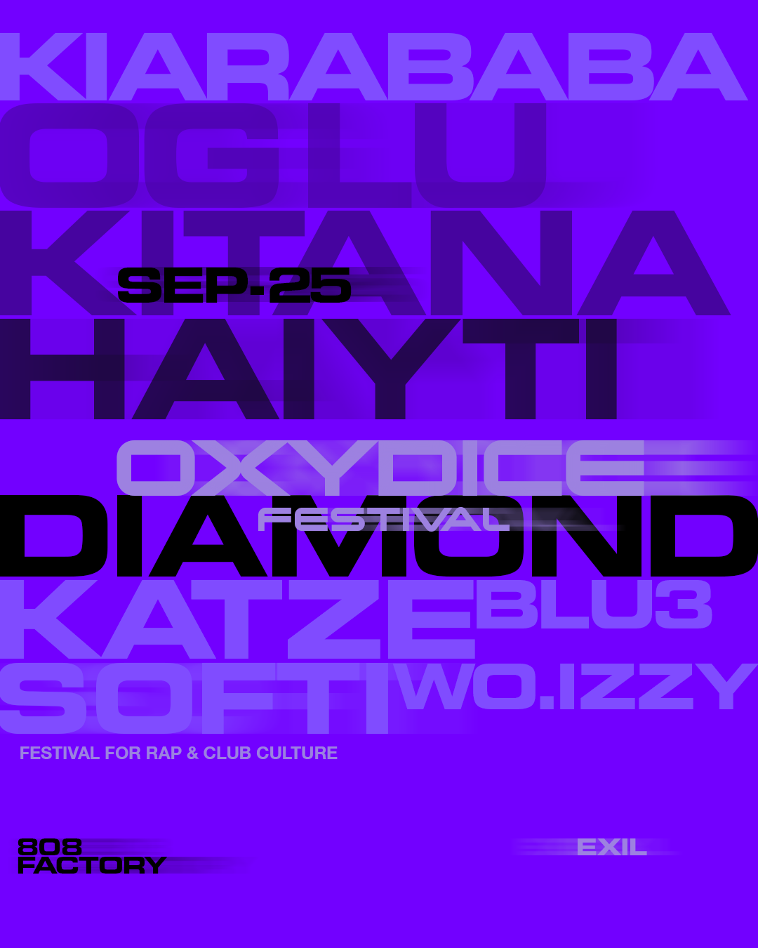 Oxydice Festival am 25. September 2026 @ EXIL.