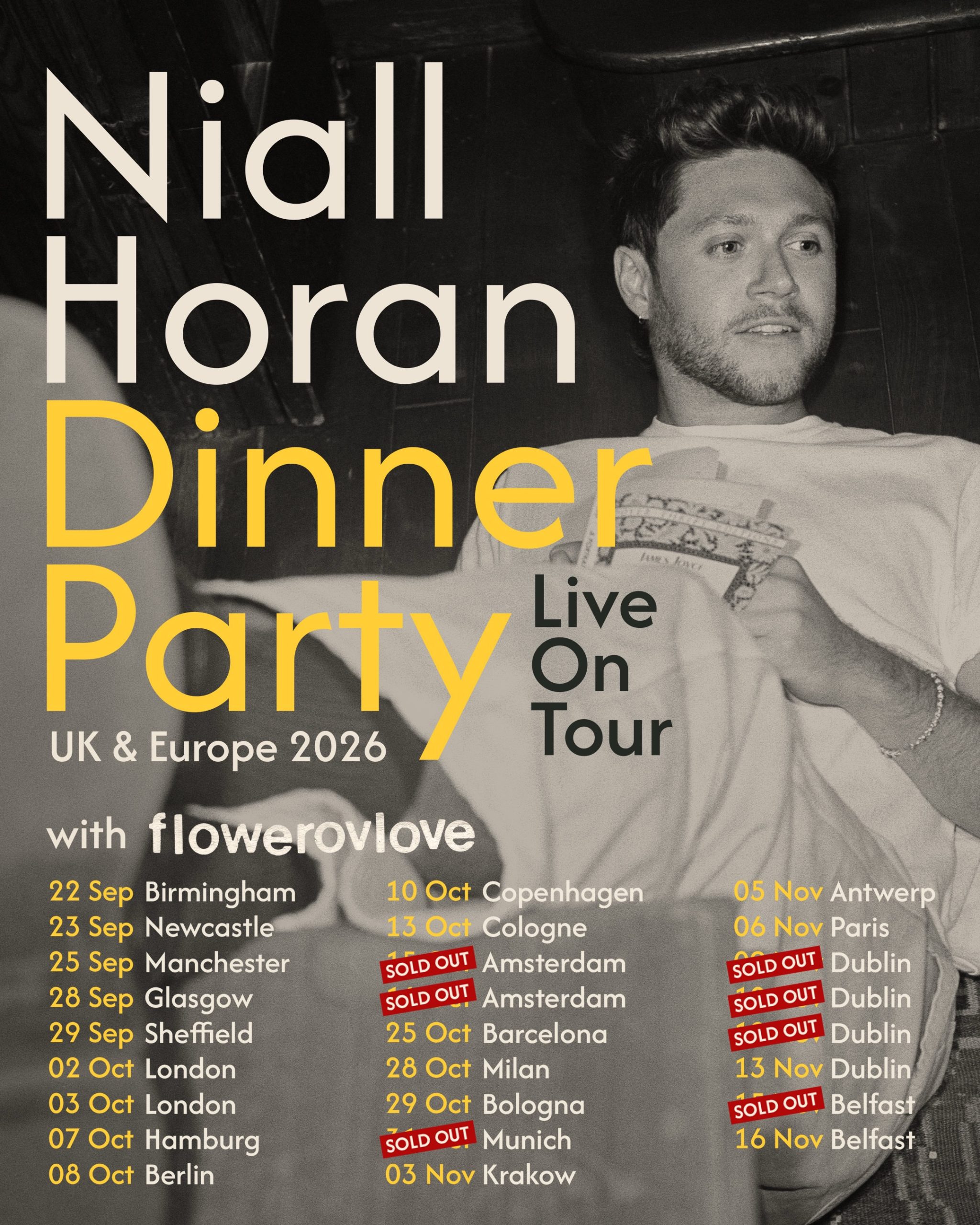 Niall Horan am 31. October 2026 @ Olympiahalle München.