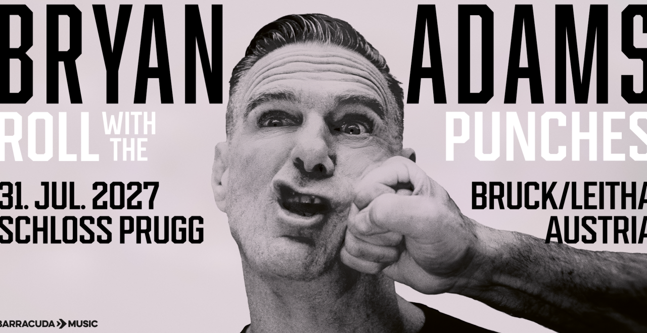 Bryan Adams am 31. July 2027 @ Schloss Prugg.