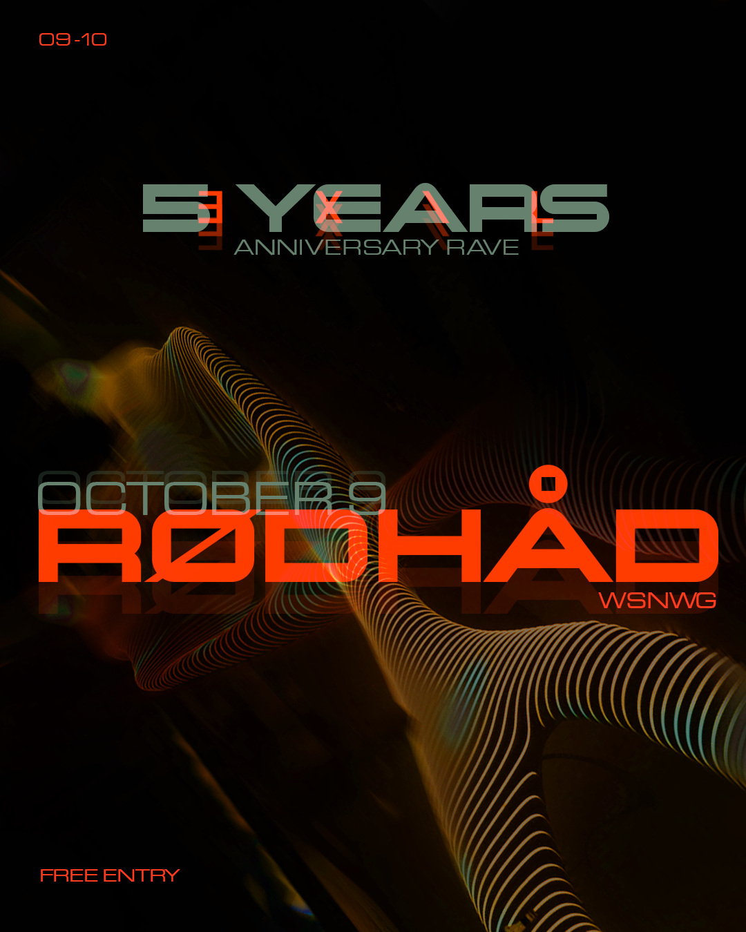 5 YEARS EXIL - FREE RAVE with Rødhåd am 9. October 2026 @ EXIL.