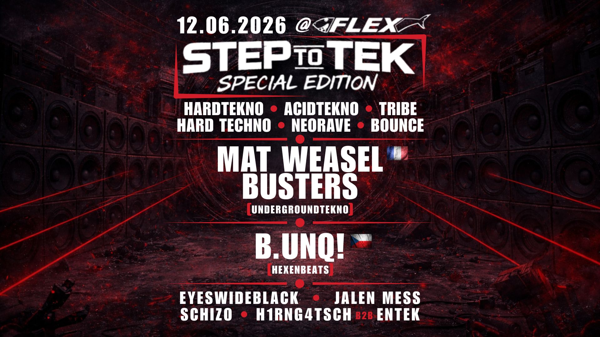 Step To Tek am 12. June 2026 @ Flex.