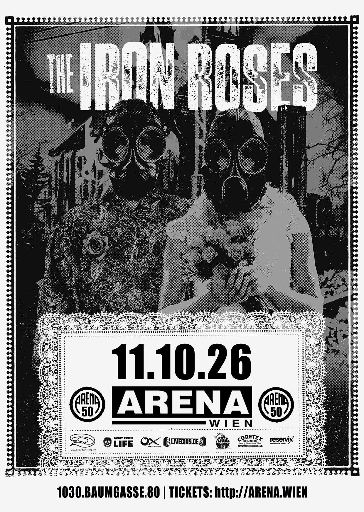 THE IRON ROSES am 11. October 2026 @ Arena Wien.