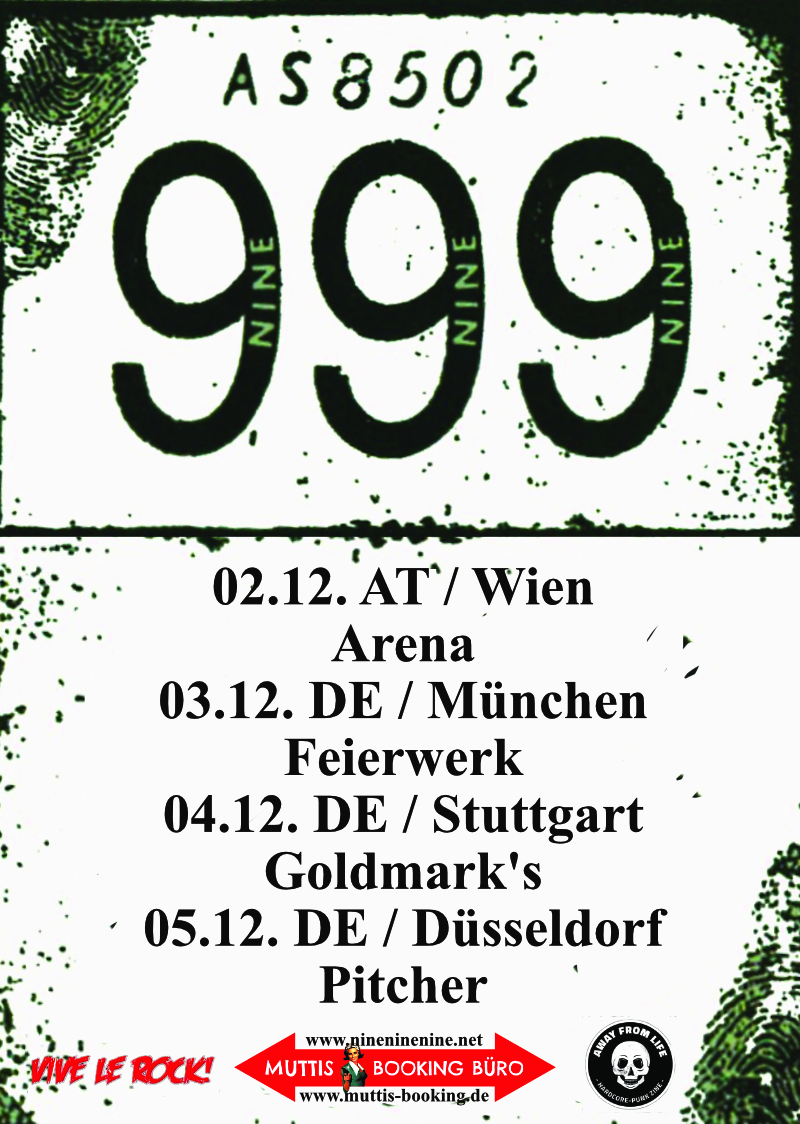 999 am 2. December 2026 @ Arena Wien.