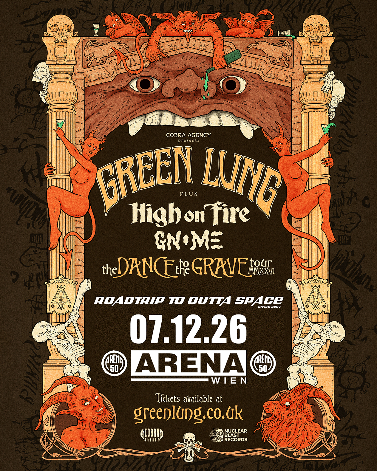 GREEN LUNG am 7. December 2026 @ Arena Wien.