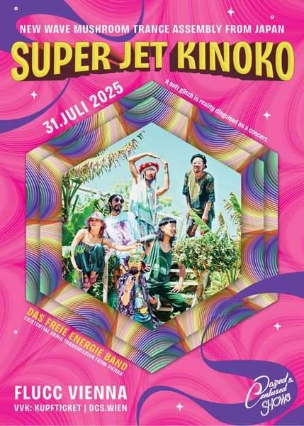 Super Jet Kinoko am 31. July 2025 @ Flucc. Super Jet Kinoko am 31. July 2025 @ Flucc.