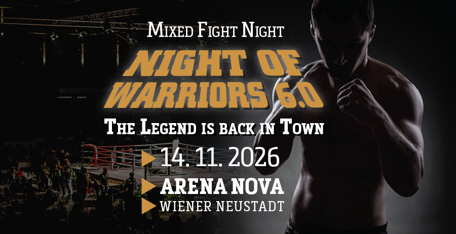 Night Of Warriors 6.0 am 14. November 2026 @ Arena Nova.