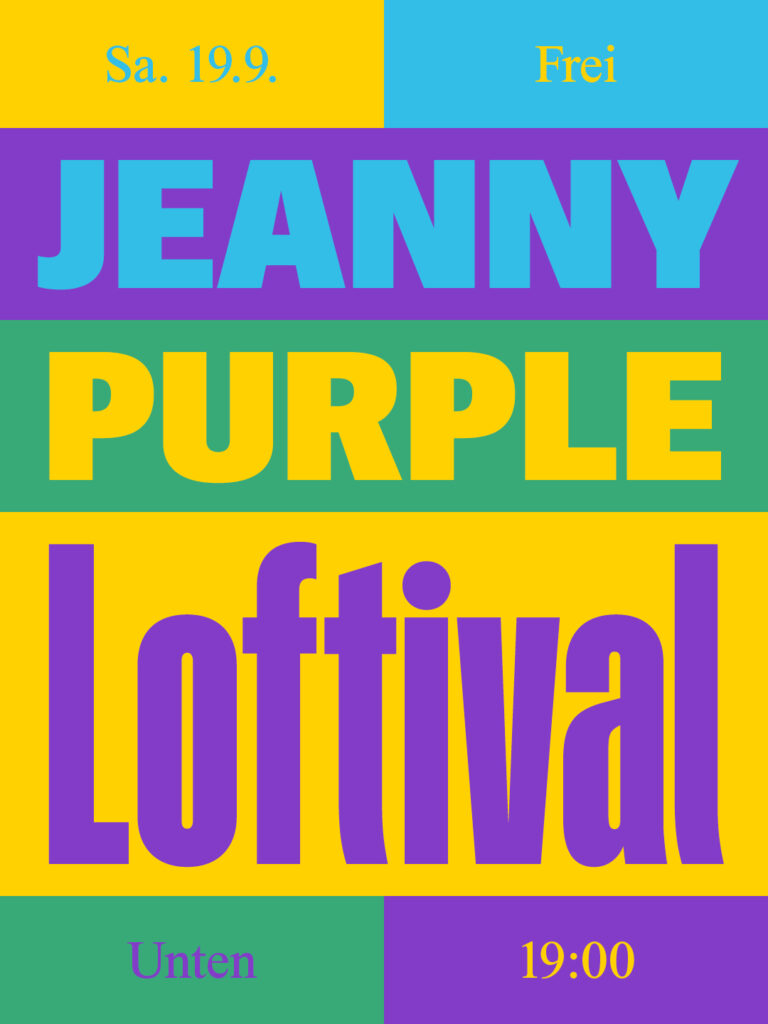 Jeanny & Purple am 19. September 2026 @ The Loft.