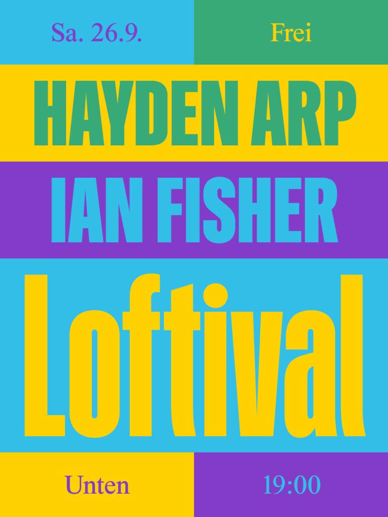 Hayden Arp & Ian Fisher am 26. September 2026 @ The Loft.