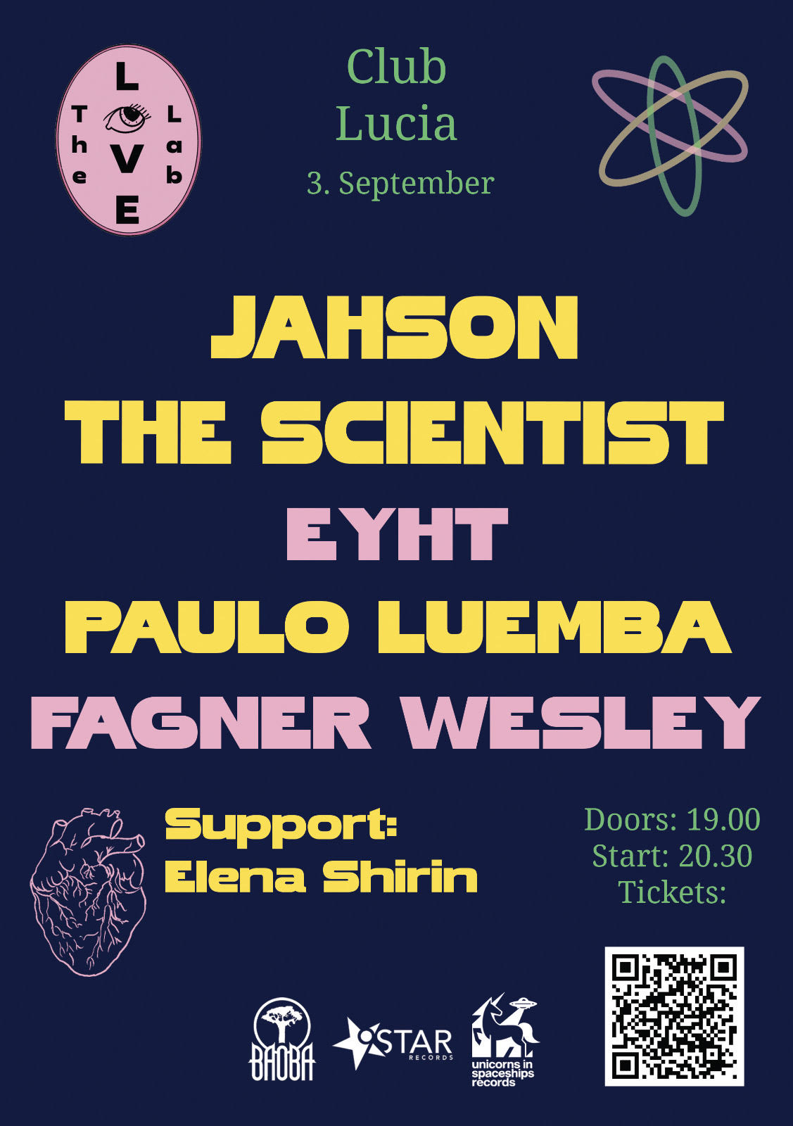 Jahson & Eyht am 3. September 2026 @ Lucia.