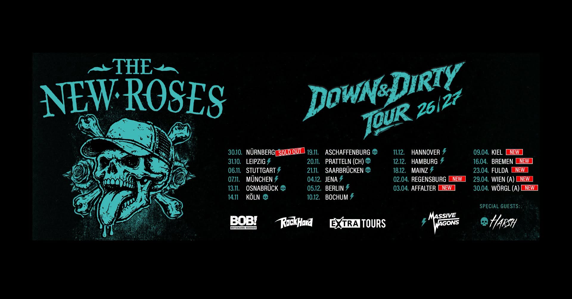 The New Roses am 29. April 2027 @ Szene Wien.