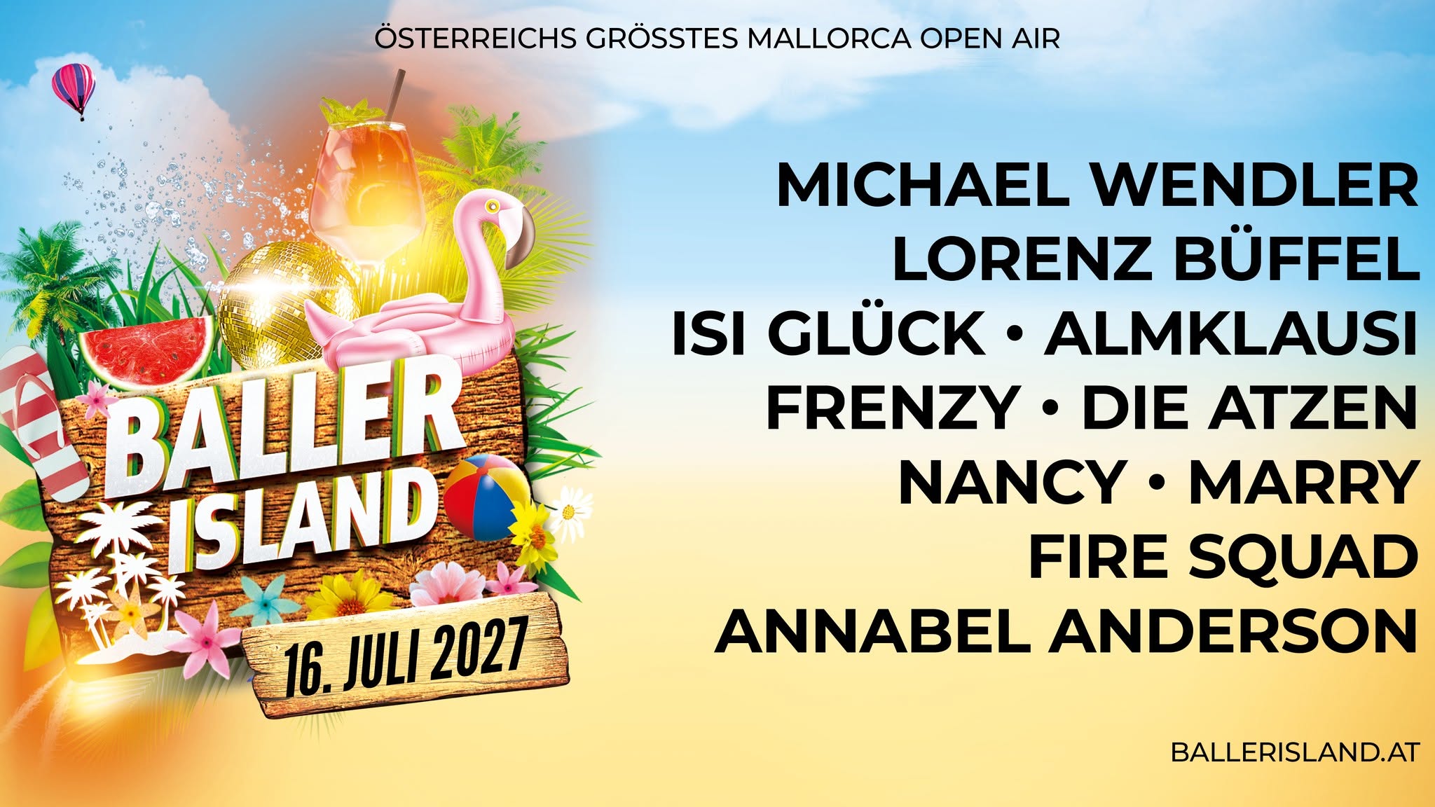 BALLER ISLAND 2027 am 16. July 2027 @ Donauinsel.