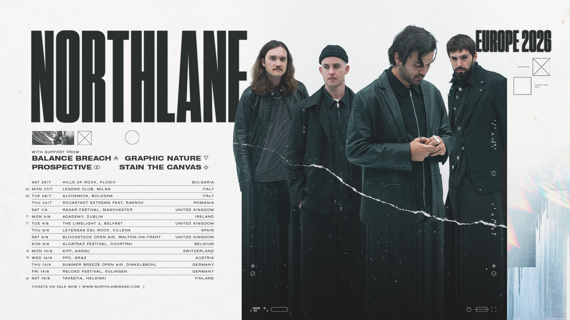 NORTHLANE am 12. August 2026 @ PPC.