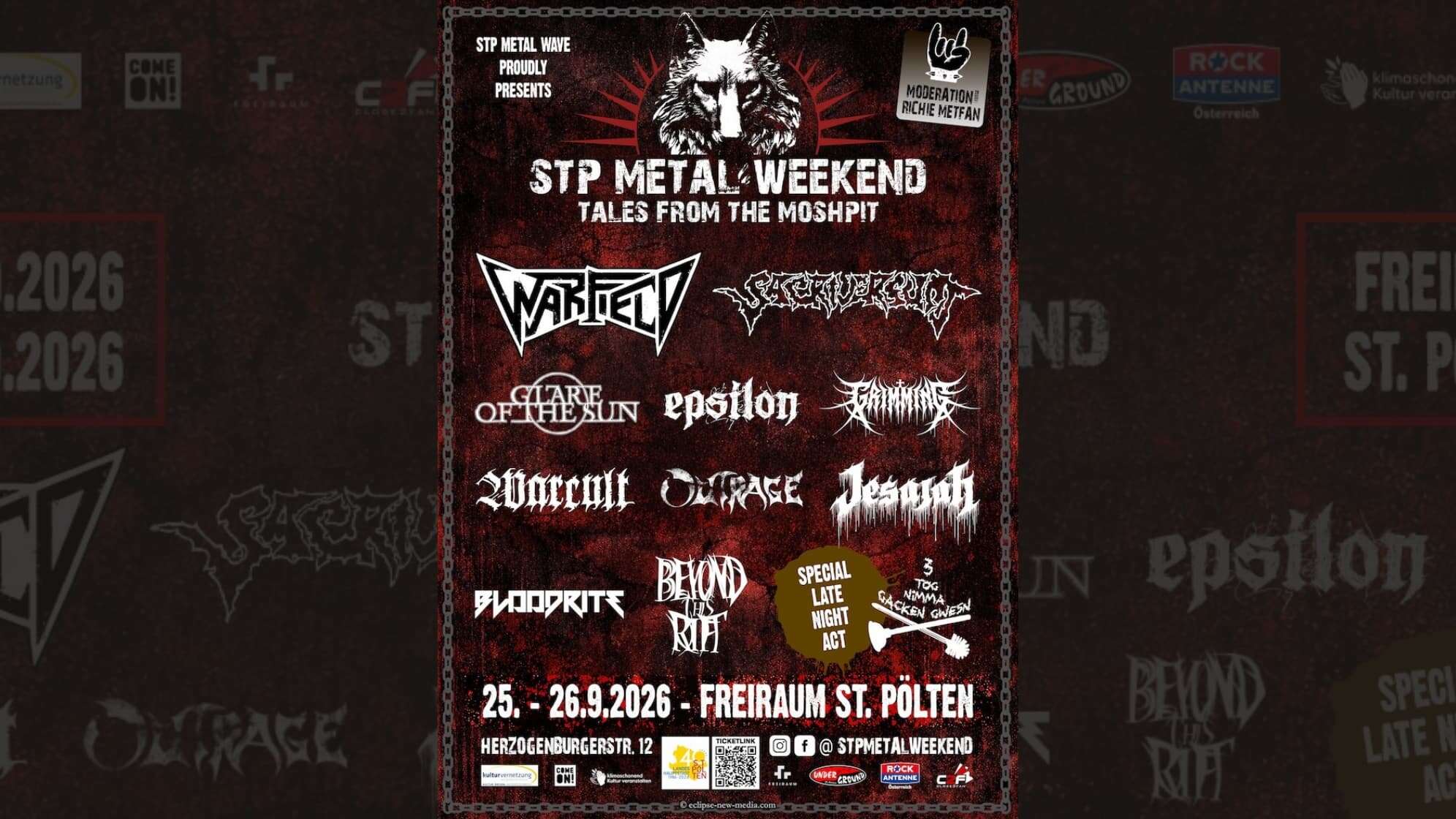 STP Metalweekend 2026 am 25. September 2026 @ Freiraum St. Pölten.