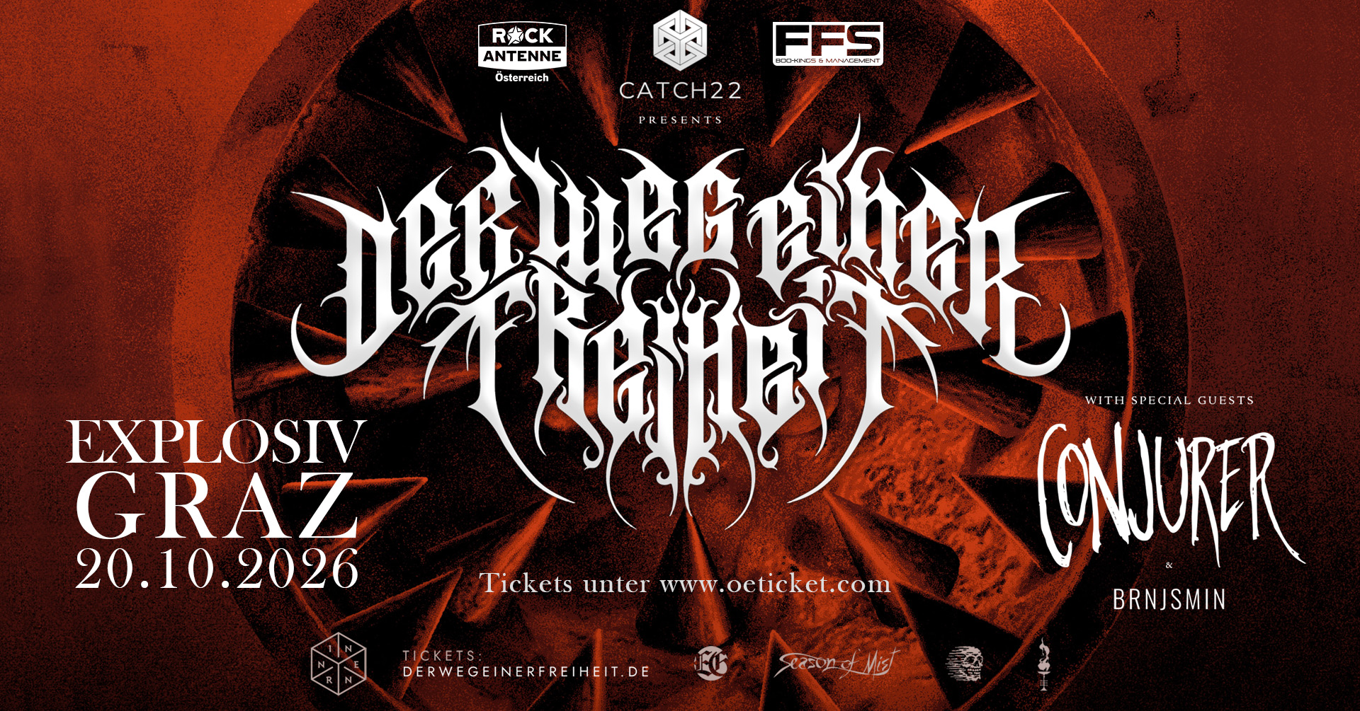 Der Weg einer Freiheit am 20. October 2026 @ Explosiv.