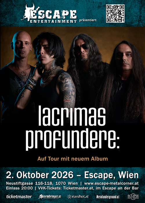 Lacrimas Profundere am 2. October 2026 @ Escape Metalcorner.