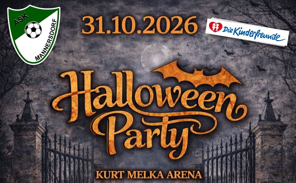 Halloween Party 2026 am 31. October 2026 @ ASK Mannersdorf.