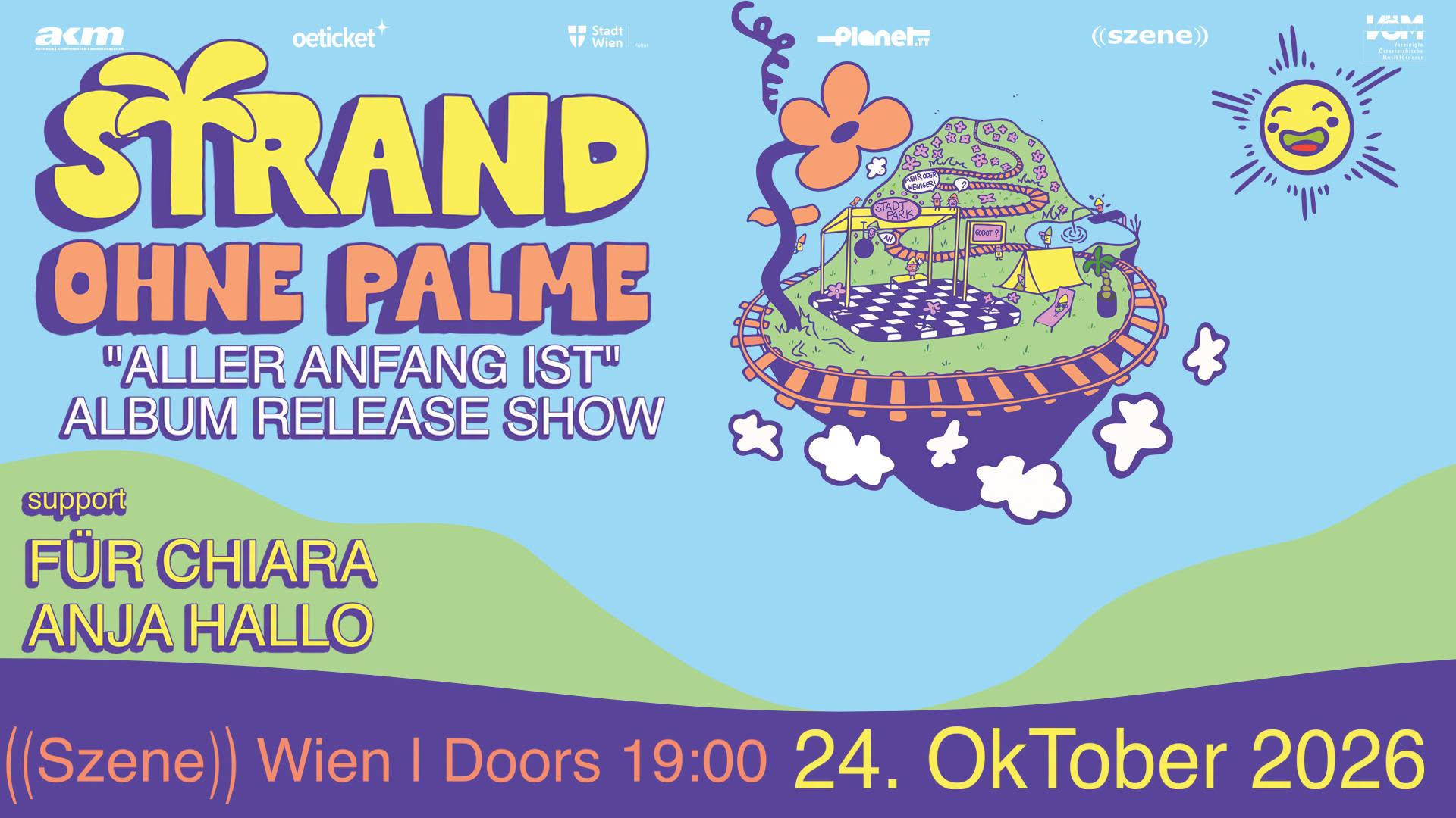 Strand Ohne Palme am 24. October 2026 @ Szene Wien.