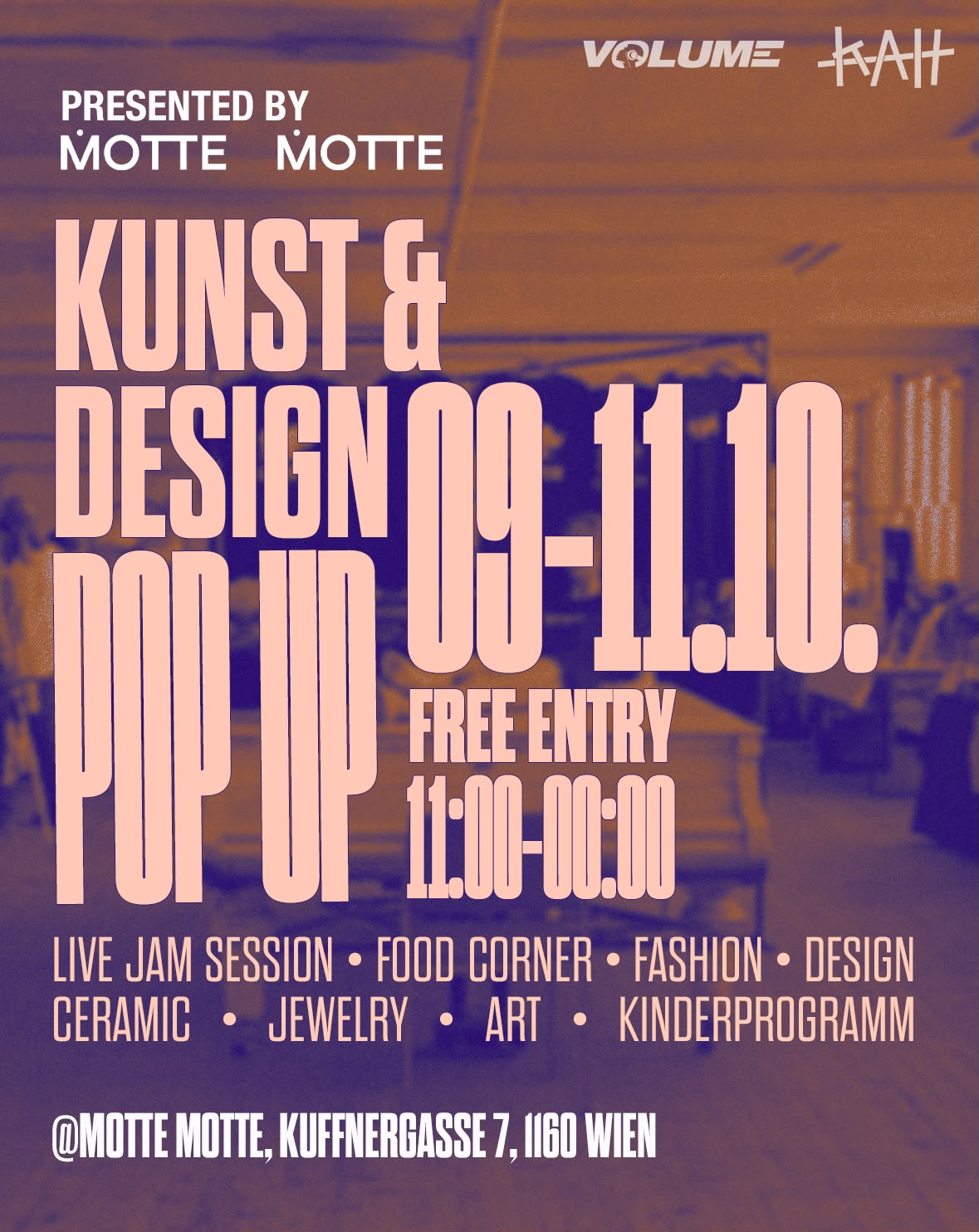 KUNST & DESIGN POP-UP III am 9. October 2026 @ Kunst ab Hinterhof.