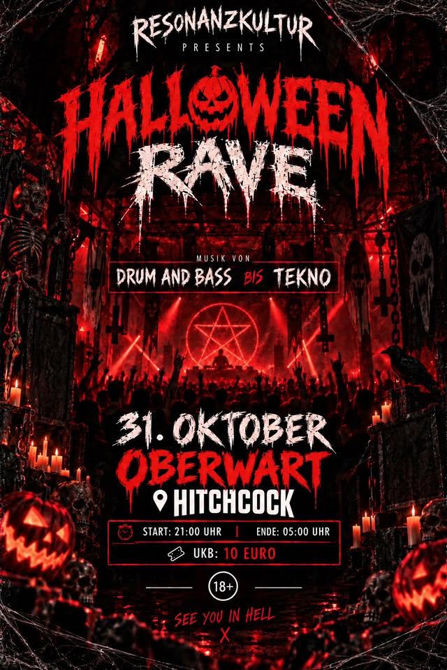 Halloween Rave - Oberwart am 31. October 2026 @ Hitchcock.