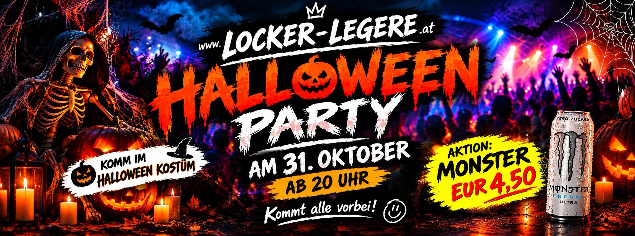 Halloween Party am 31. October 2026 @ Locker & Legere.