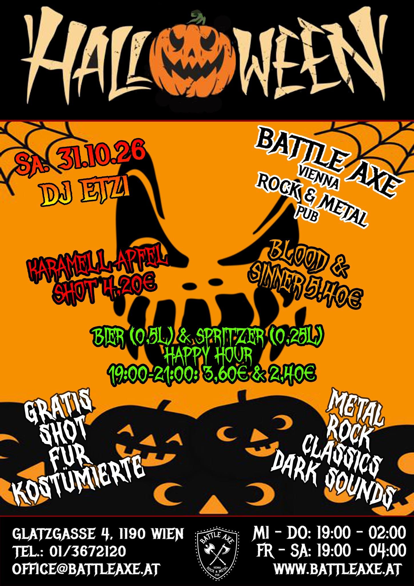 Halloween @ Battle Axe am 31. October 2026 @ Battle Axe.