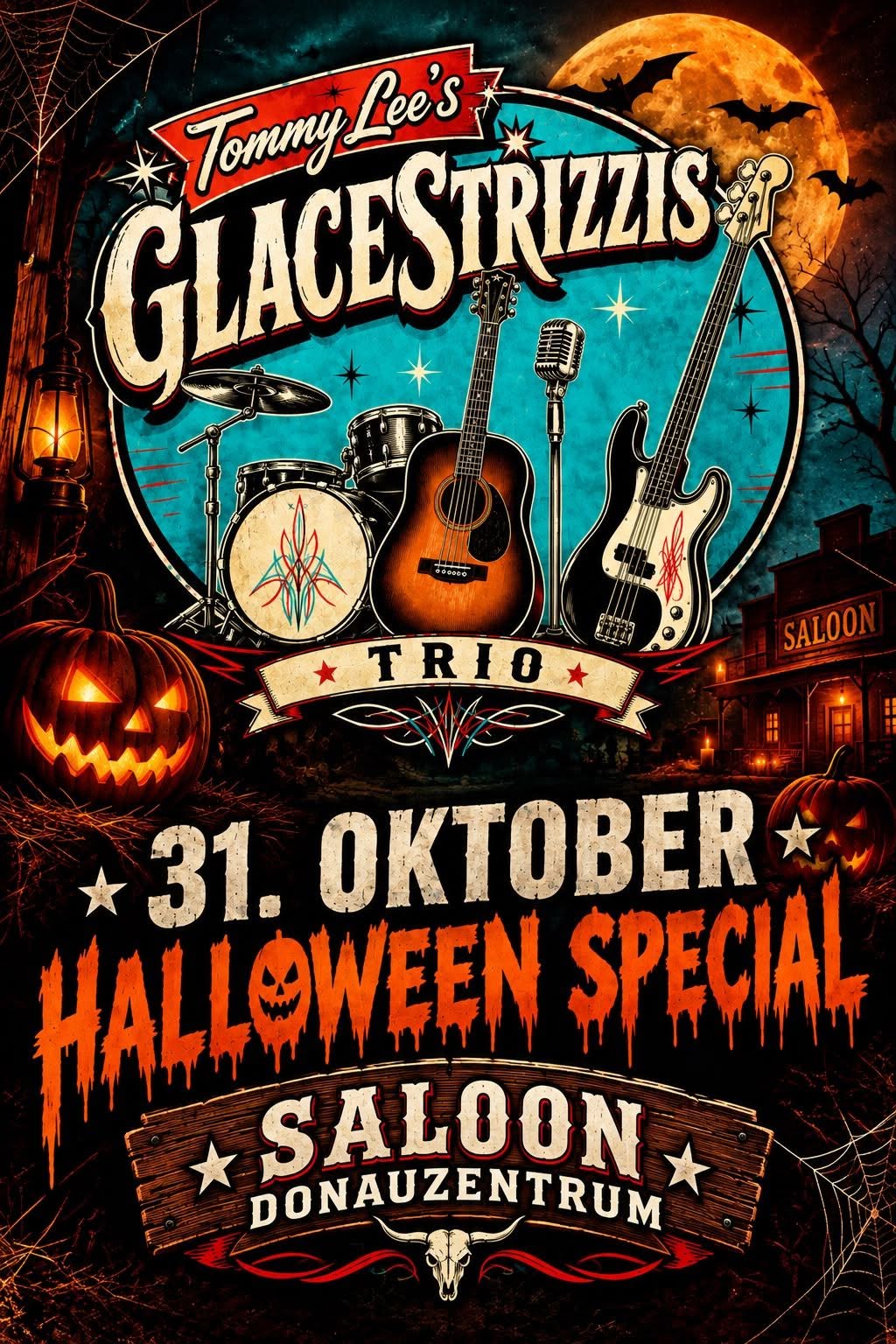 Halloween mit Tommy Lee's Glacestrizzis am 31. October 2026 @ Saloon.