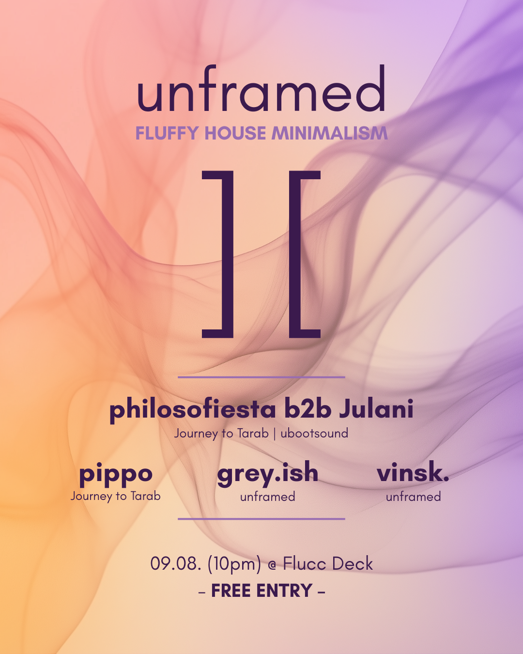 Unframed am 9. August 2025 @ Flucc. Unframed am 9. August 2025 @ Flucc.