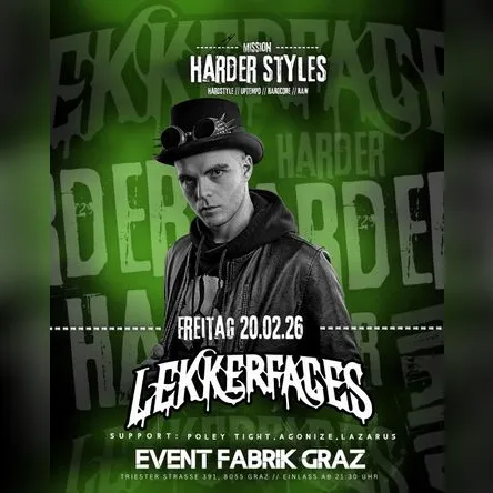 LEKKERFACES Live am 20. February 2026 @ Event Fabrik.