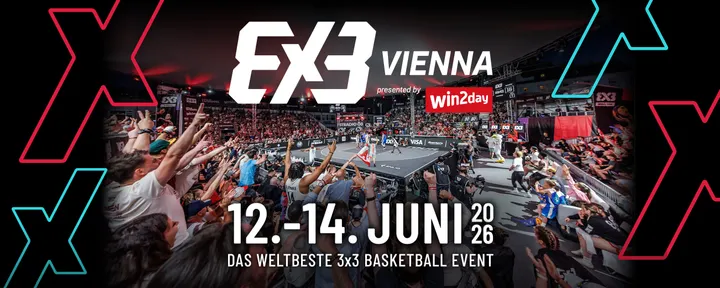 3X3 VIENNA 2026 am 12. June 2026 @ Heumarkt / U4 Stadtpark.