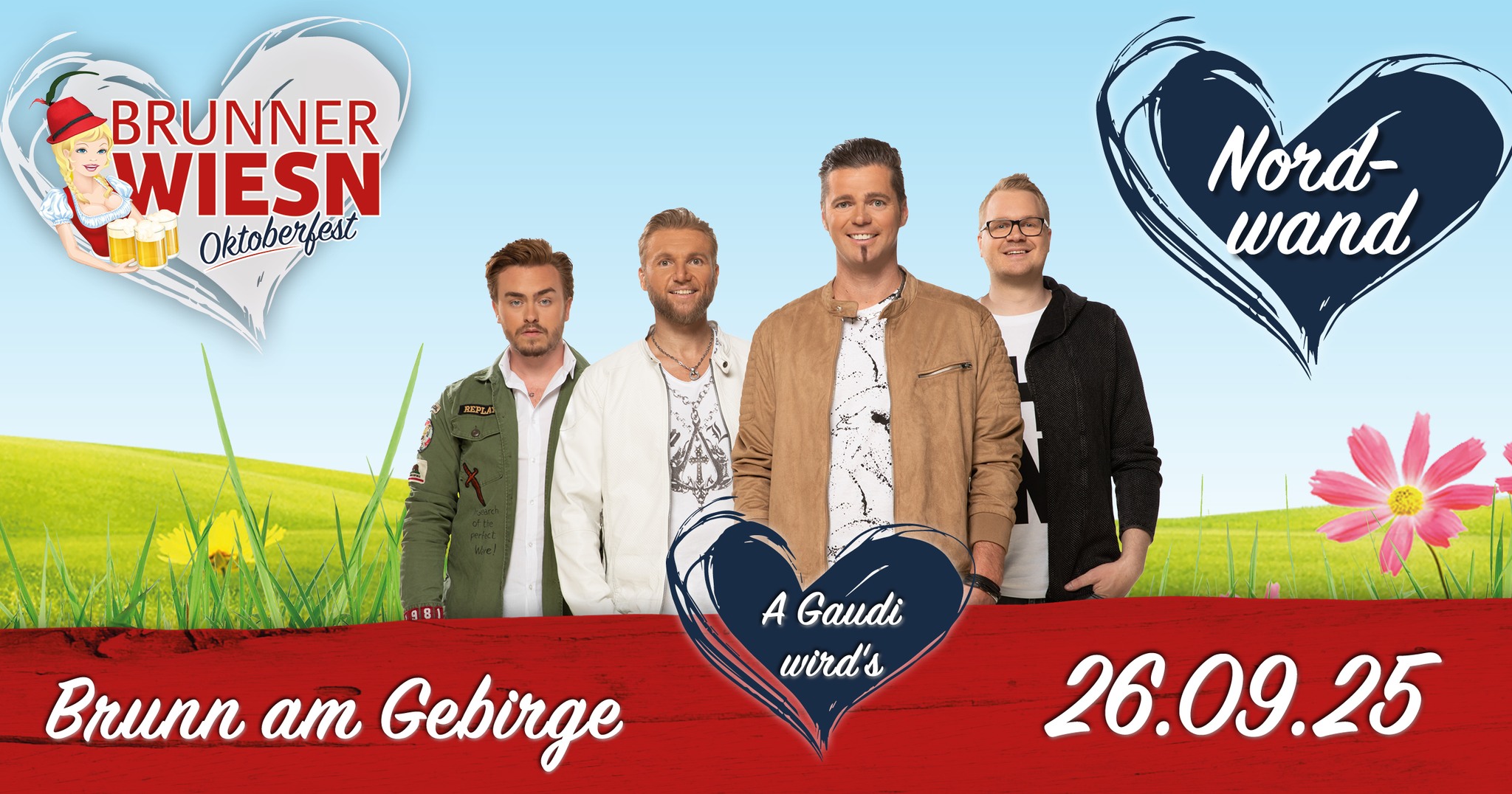 Nordwand am 26. September 2025 @ Brunner Wiesn. Nordwand am 26. September 2025 @ Brunner Wiesn.